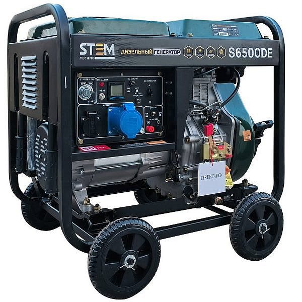 Фото 1 - ГЕНЕРАТОР ДИЗЕЛЬНЫЙ STEM TECHNO S6500DE (6,5 КВТ).